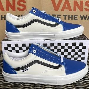 Vans Skate Old Skool Sport Leather True Blue/White mens sneakers